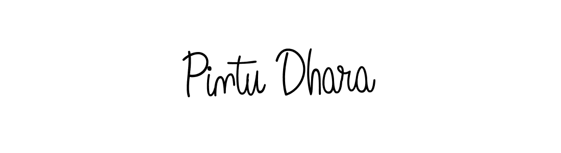 The best way (Angelique-Rose-font-FFP) to make a short signature is to pick only two or three words in your name. The name Pintu Dhara include a total of six letters. For converting this name. Pintu Dhara signature style 5 images and pictures png