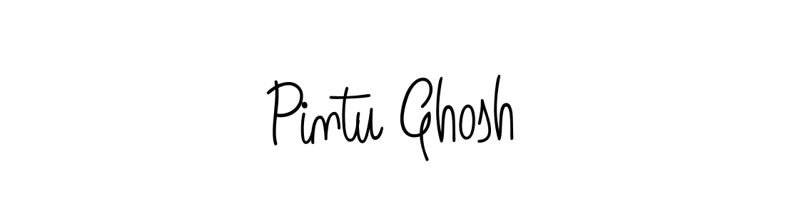 Use a signature maker to create a handwritten signature online. With this signature software, you can design (Angelique-Rose-font-FFP) your own signature for name Pintu Ghosh. Pintu Ghosh signature style 5 images and pictures png