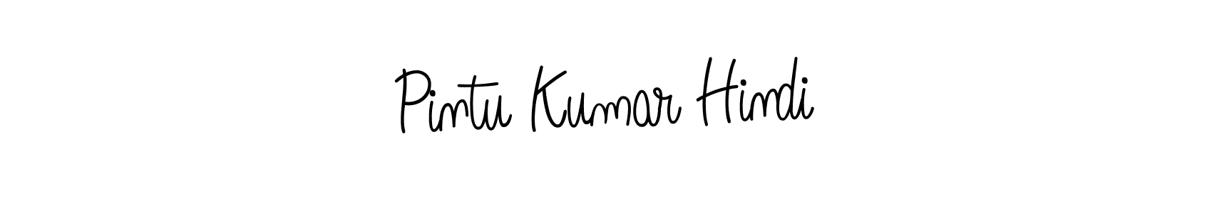 Also we have Pintu Kumar Hindi name is the best signature style. Create professional handwritten signature collection using Angelique-Rose-font-FFP autograph style. Pintu Kumar Hindi signature style 5 images and pictures png