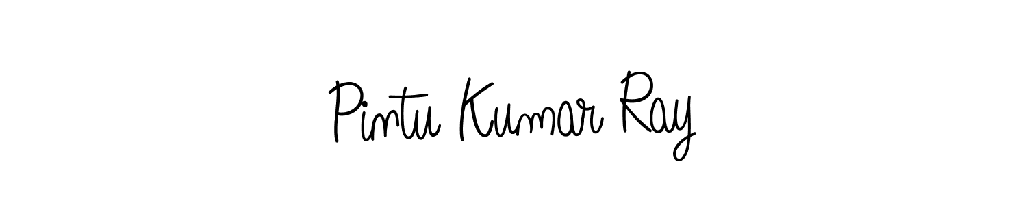 Make a beautiful signature design for name Pintu Kumar Ray. With this signature (Angelique-Rose-font-FFP) style, you can create a handwritten signature for free. Pintu Kumar Ray signature style 5 images and pictures png