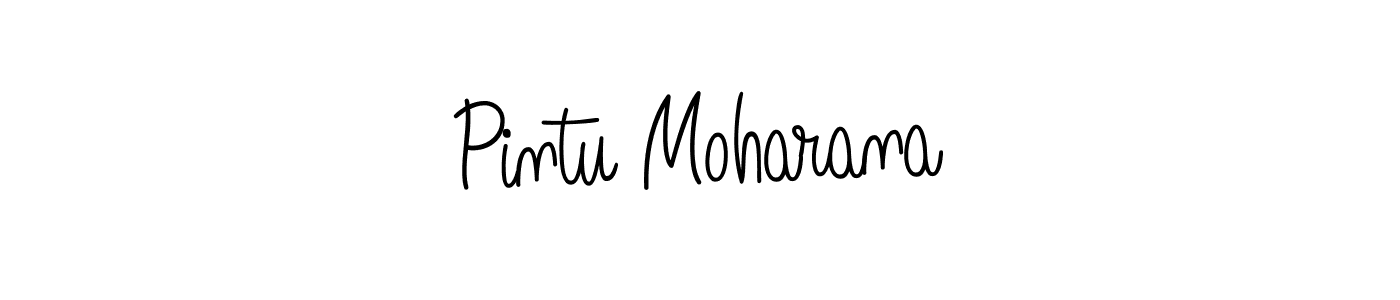 How to make Pintu Moharana signature? Angelique-Rose-font-FFP is a professional autograph style. Create handwritten signature for Pintu Moharana name. Pintu Moharana signature style 5 images and pictures png