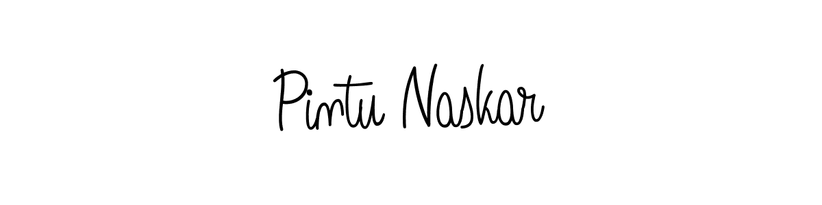 Make a beautiful signature design for name Pintu Naskar. With this signature (Angelique-Rose-font-FFP) style, you can create a handwritten signature for free. Pintu Naskar signature style 5 images and pictures png