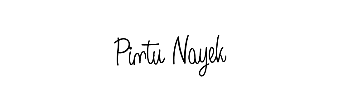 Design your own signature with our free online signature maker. With this signature software, you can create a handwritten (Angelique-Rose-font-FFP) signature for name Pintu Nayek. Pintu Nayek signature style 5 images and pictures png