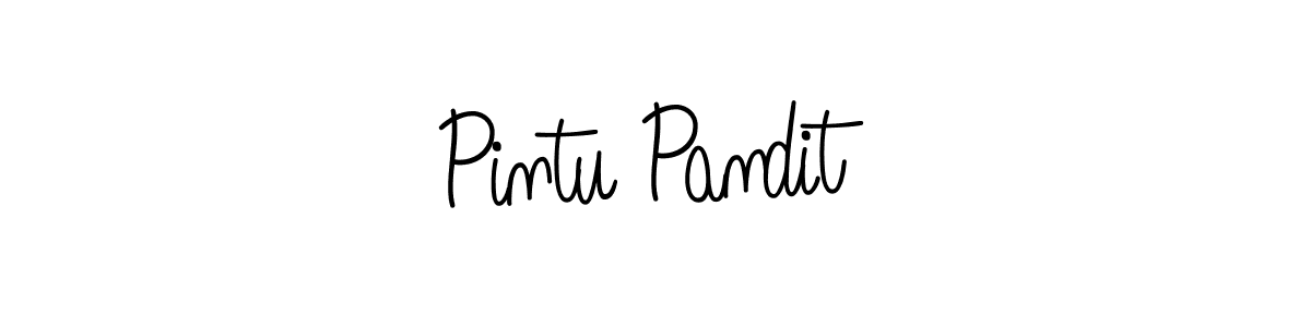 if you are searching for the best signature style for your name Pintu Pandit. so please give up your signature search. here we have designed multiple signature styles  using Angelique-Rose-font-FFP. Pintu Pandit signature style 5 images and pictures png