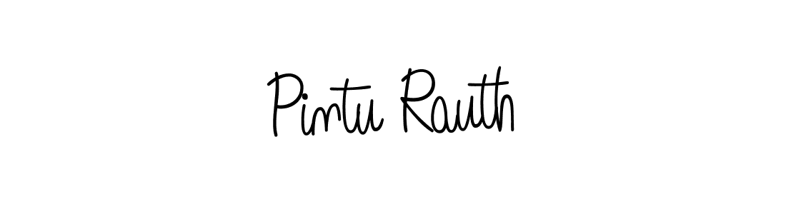 Design your own signature with our free online signature maker. With this signature software, you can create a handwritten (Angelique-Rose-font-FFP) signature for name Pintu Rauth. Pintu Rauth signature style 5 images and pictures png