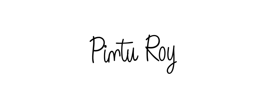 How to make Pintu Roy signature? Angelique-Rose-font-FFP is a professional autograph style. Create handwritten signature for Pintu Roy name. Pintu Roy signature style 5 images and pictures png