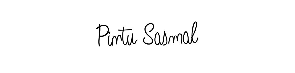 Design your own signature with our free online signature maker. With this signature software, you can create a handwritten (Angelique-Rose-font-FFP) signature for name Pintu Sasmal. Pintu Sasmal signature style 5 images and pictures png