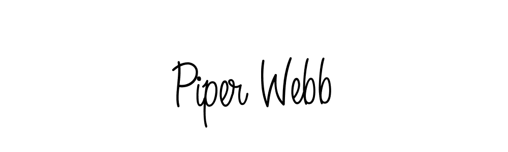 You should practise on your own different ways (Angelique-Rose-font-FFP) to write your name (Piper Webb) in signature. don't let someone else do it for you. Piper Webb signature style 5 images and pictures png