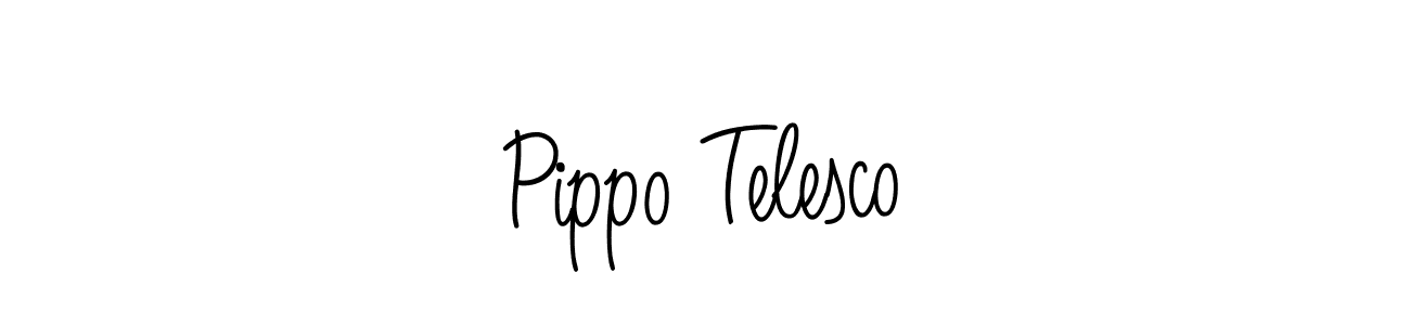 Use a signature maker to create a handwritten signature online. With this signature software, you can design (Angelique-Rose-font-FFP) your own signature for name Pippo Telesco. Pippo Telesco signature style 5 images and pictures png