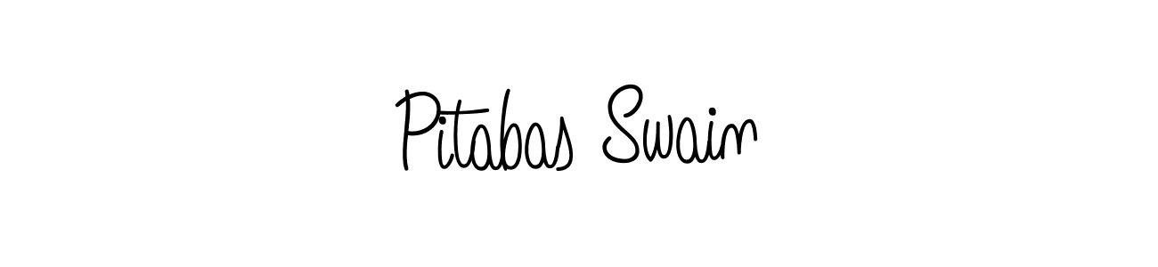 How to make Pitabas Swain name signature. Use Angelique-Rose-font-FFP style for creating short signs online. This is the latest handwritten sign. Pitabas Swain signature style 5 images and pictures png