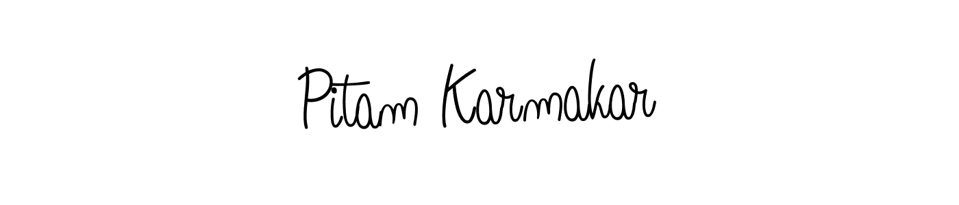 This is the best signature style for the Pitam Karmakar name. Also you like these signature font (Angelique-Rose-font-FFP). Mix name signature. Pitam Karmakar signature style 5 images and pictures png