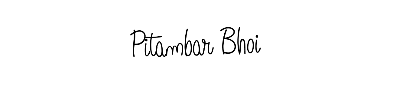 Create a beautiful signature design for name Pitambar Bhoi. With this signature (Angelique-Rose-font-FFP) fonts, you can make a handwritten signature for free. Pitambar Bhoi signature style 5 images and pictures png