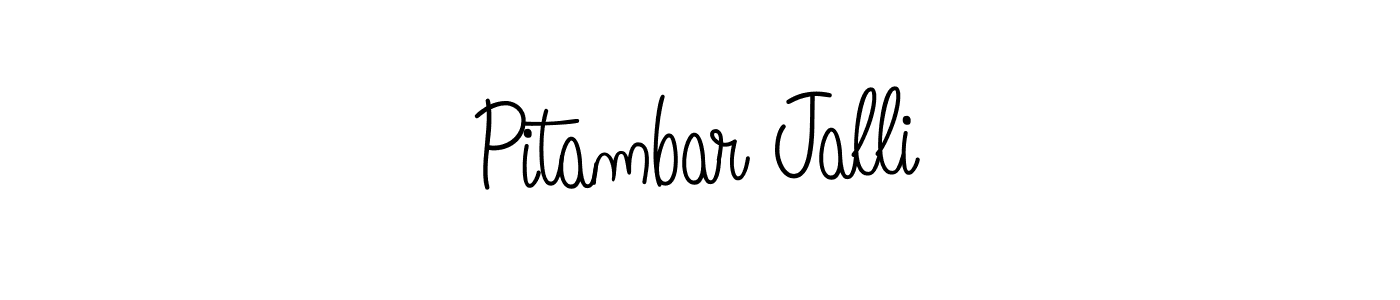Also we have Pitambar Jalli name is the best signature style. Create professional handwritten signature collection using Angelique-Rose-font-FFP autograph style. Pitambar Jalli signature style 5 images and pictures png