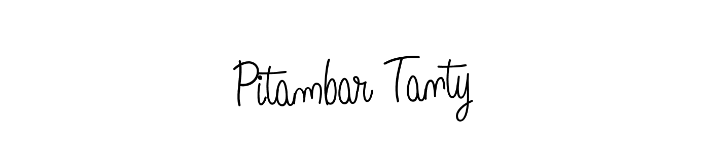 The best way (Angelique-Rose-font-FFP) to make a short signature is to pick only two or three words in your name. The name Pitambar Tanty include a total of six letters. For converting this name. Pitambar Tanty signature style 5 images and pictures png