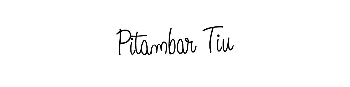 How to Draw Pitambar Tiu signature style? Angelique-Rose-font-FFP is a latest design signature styles for name Pitambar Tiu. Pitambar Tiu signature style 5 images and pictures png