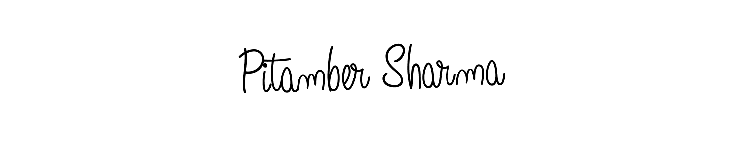 How to Draw Pitamber Sharma signature style? Angelique-Rose-font-FFP is a latest design signature styles for name Pitamber Sharma. Pitamber Sharma signature style 5 images and pictures png