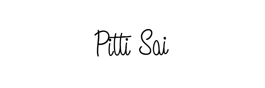 The best way (Angelique-Rose-font-FFP) to make a short signature is to pick only two or three words in your name. The name Pitti Sai include a total of six letters. For converting this name. Pitti Sai signature style 5 images and pictures png