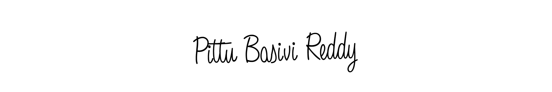Design your own signature with our free online signature maker. With this signature software, you can create a handwritten (Angelique-Rose-font-FFP) signature for name Pittu Basivi Reddy. Pittu Basivi Reddy signature style 5 images and pictures png