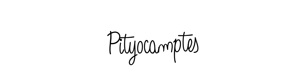 Use a signature maker to create a handwritten signature online. With this signature software, you can design (Angelique-Rose-font-FFP) your own signature for name Pityocamptes. Pityocamptes signature style 5 images and pictures png