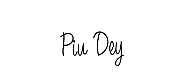 Angelique-Rose-font-FFP is a professional signature style that is perfect for those who want to add a touch of class to their signature. It is also a great choice for those who want to make their signature more unique. Get Piu Dey name to fancy signature for free. Piu Dey signature style 5 images and pictures png