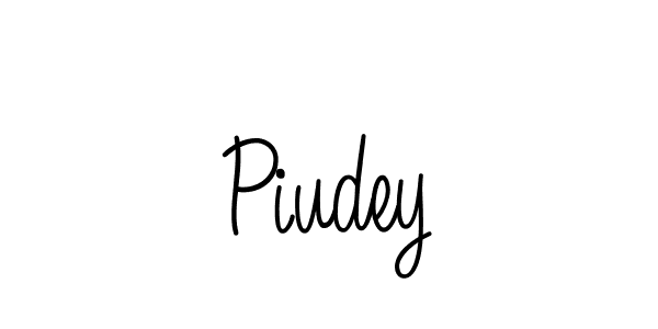 Design your own signature with our free online signature maker. With this signature software, you can create a handwritten (Angelique-Rose-font-FFP) signature for name Piudey. Piudey signature style 5 images and pictures png