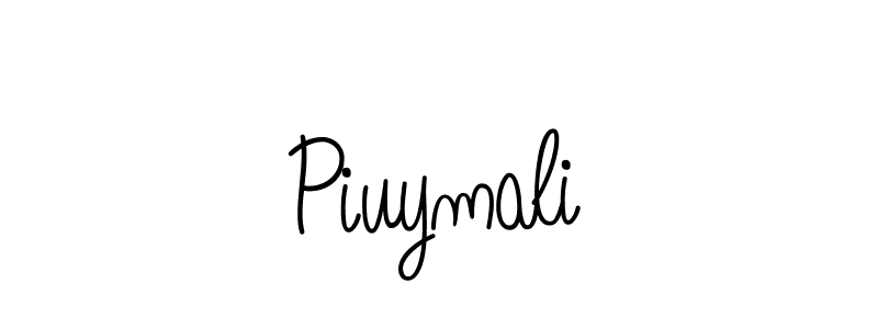 How to Draw Piuymali signature style? Angelique-Rose-font-FFP is a latest design signature styles for name Piuymali. Piuymali signature style 5 images and pictures png