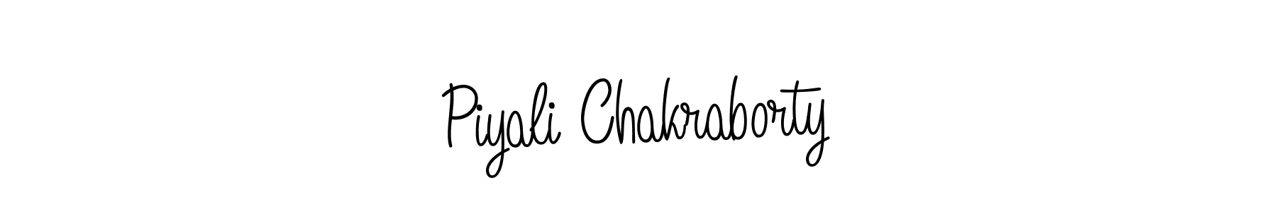 Piyali Chakraborty stylish signature style. Best Handwritten Sign (Angelique-Rose-font-FFP) for my name. Handwritten Signature Collection Ideas for my name Piyali Chakraborty. Piyali Chakraborty signature style 5 images and pictures png
