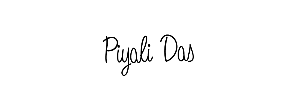 You should practise on your own different ways (Angelique-Rose-font-FFP) to write your name (Piyali Das) in signature. don't let someone else do it for you. Piyali Das signature style 5 images and pictures png