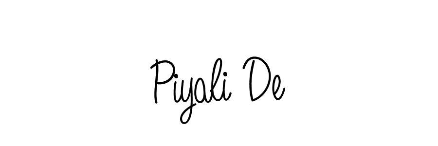 The best way (Angelique-Rose-font-FFP) to make a short signature is to pick only two or three words in your name. The name Piyali De include a total of six letters. For converting this name. Piyali De signature style 5 images and pictures png