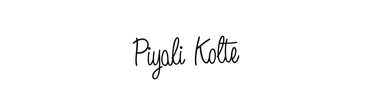 This is the best signature style for the Piyali Kolte name. Also you like these signature font (Angelique-Rose-font-FFP). Mix name signature. Piyali Kolte signature style 5 images and pictures png
