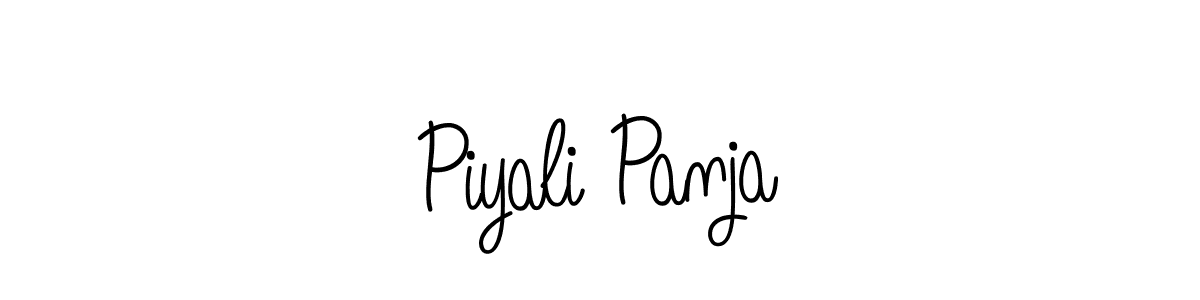 The best way (Angelique-Rose-font-FFP) to make a short signature is to pick only two or three words in your name. The name Piyali Panja include a total of six letters. For converting this name. Piyali Panja signature style 5 images and pictures png