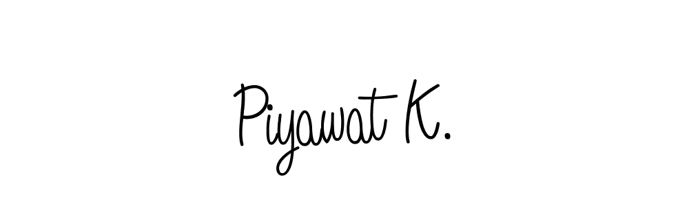 Also You can easily find your signature by using the search form. We will create Piyawat K. name handwritten signature images for you free of cost using Angelique-Rose-font-FFP sign style. Piyawat K. signature style 5 images and pictures png