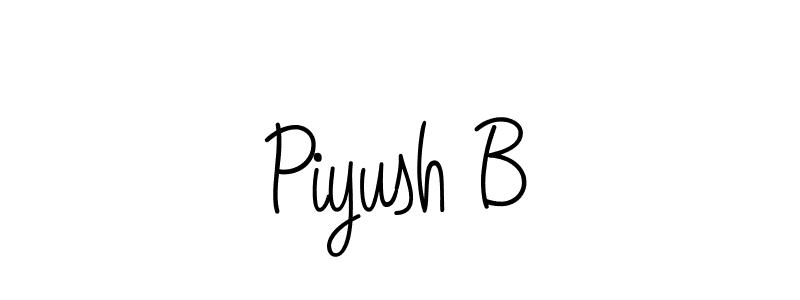 It looks lik you need a new signature style for name Piyush B. Design unique handwritten (Angelique-Rose-font-FFP) signature with our free signature maker in just a few clicks. Piyush B signature style 5 images and pictures png