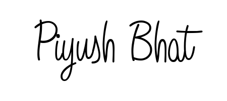 Get an exclusive digital autograph for Piyush Bhat. The Angelique-Rose-font-FFP typeface captures the charm of real penmanship on paper. Piyush Bhat signature style 5 images and pictures png