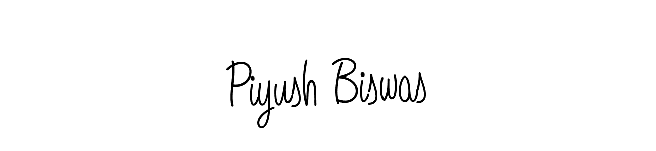 Create a beautiful signature design for name Piyush Biswas. With this signature (Angelique-Rose-font-FFP) fonts, you can make a handwritten signature for free. Piyush Biswas signature style 5 images and pictures png