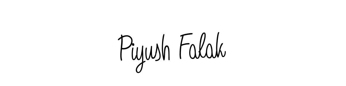 Make a beautiful signature design for name Piyush Falak. With this signature (Angelique-Rose-font-FFP) style, you can create a handwritten signature for free. Piyush Falak signature style 5 images and pictures png