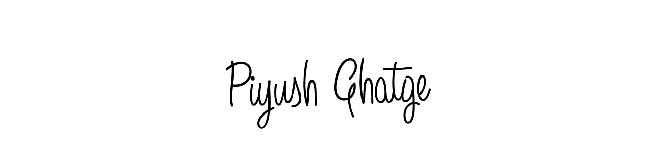 The best way (Angelique-Rose-font-FFP) to make a short signature is to pick only two or three words in your name. The name Piyush Ghatge include a total of six letters. For converting this name. Piyush Ghatge signature style 5 images and pictures png