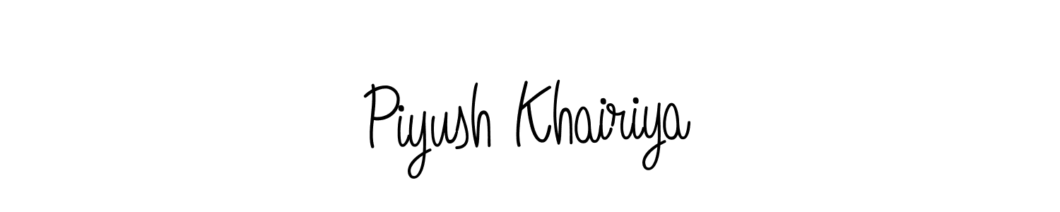 Once you've used our free online signature maker to create your best signature Angelique-Rose-font-FFP style, it's time to enjoy all of the benefits that Piyush Khairiya name signing documents. Piyush Khairiya signature style 5 images and pictures png