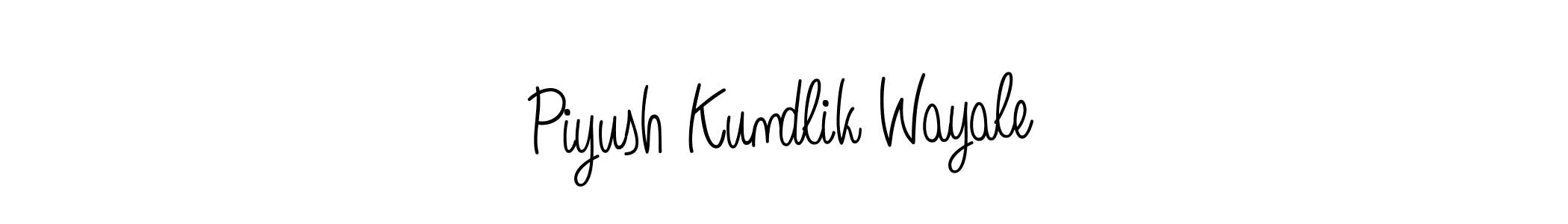 Make a beautiful signature design for name Piyush Kundlik Wayale. Use this online signature maker to create a handwritten signature for free. Piyush Kundlik Wayale signature style 5 images and pictures png