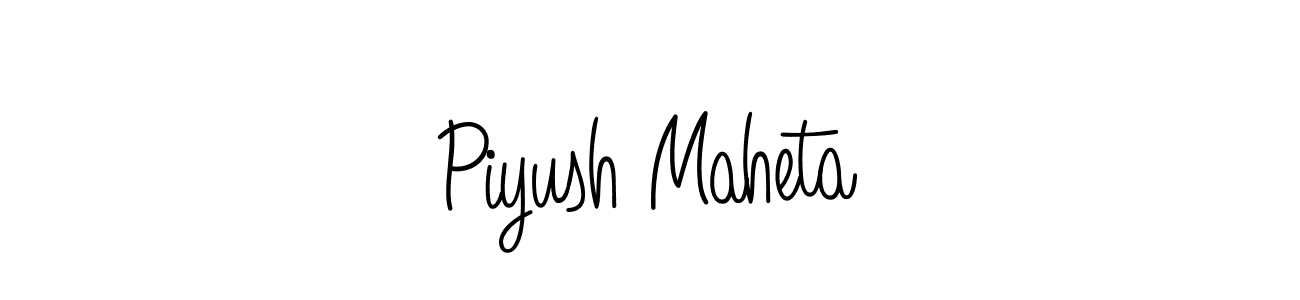 How to make Piyush Maheta signature? Angelique-Rose-font-FFP is a professional autograph style. Create handwritten signature for Piyush Maheta name. Piyush Maheta signature style 5 images and pictures png