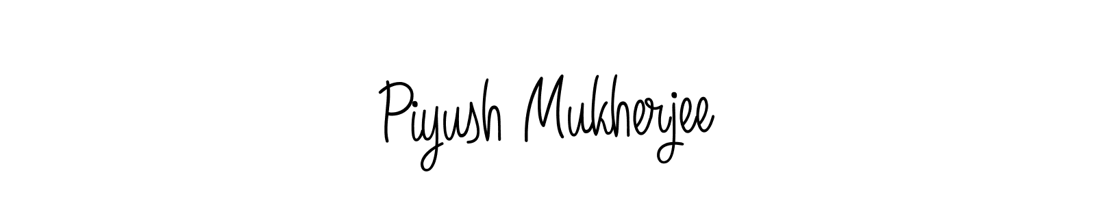 Use a signature maker to create a handwritten signature online. With this signature software, you can design (Angelique-Rose-font-FFP) your own signature for name Piyush Mukherjee. Piyush Mukherjee signature style 5 images and pictures png
