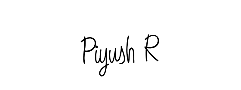 Also we have Piyush R name is the best signature style. Create professional handwritten signature collection using Angelique-Rose-font-FFP autograph style. Piyush R signature style 5 images and pictures png