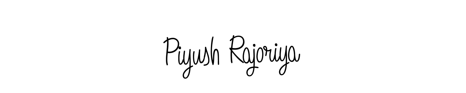 Make a beautiful signature design for name Piyush Rajoriya. With this signature (Angelique-Rose-font-FFP) style, you can create a handwritten signature for free. Piyush Rajoriya signature style 5 images and pictures png