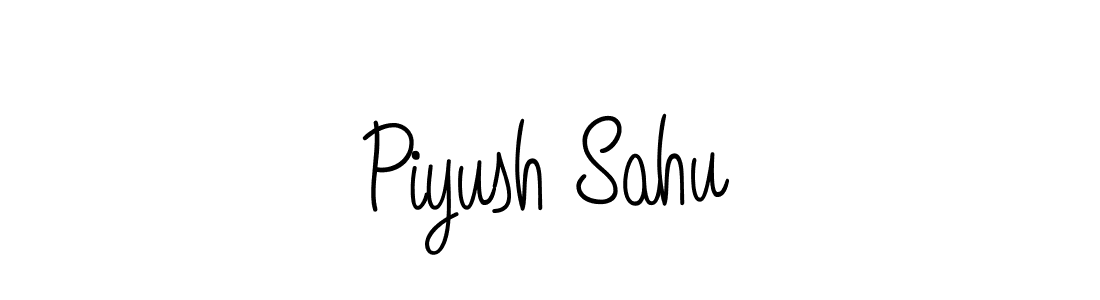 How to make Piyush Sahu name signature. Use Angelique-Rose-font-FFP style for creating short signs online. This is the latest handwritten sign. Piyush Sahu signature style 5 images and pictures png