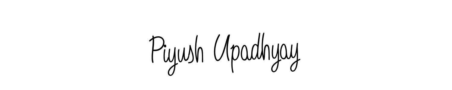 You should practise on your own different ways (Angelique-Rose-font-FFP) to write your name (Piyush Upadhyay) in signature. don't let someone else do it for you. Piyush Upadhyay signature style 5 images and pictures png