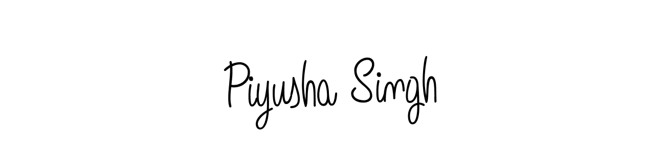 Use a signature maker to create a handwritten signature online. With this signature software, you can design (Angelique-Rose-font-FFP) your own signature for name Piyusha Singh. Piyusha Singh signature style 5 images and pictures png