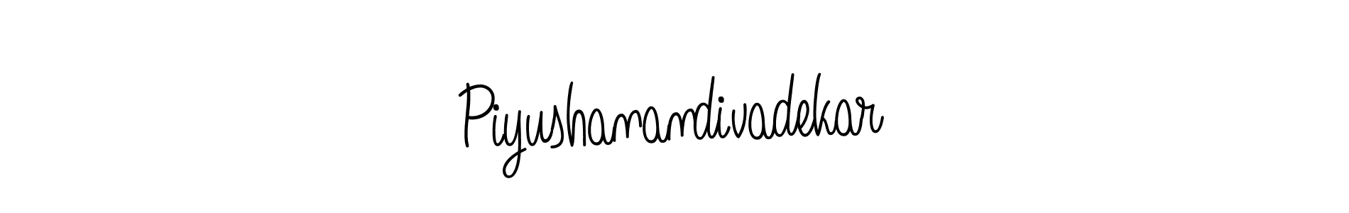 Make a beautiful signature design for name Piyushanandivadekar. With this signature (Angelique-Rose-font-FFP) style, you can create a handwritten signature for free. Piyushanandivadekar signature style 5 images and pictures png