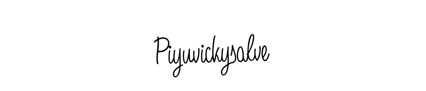 Once you've used our free online signature maker to create your best signature Angelique-Rose-font-FFP style, it's time to enjoy all of the benefits that Piyuvickysalve name signing documents. Piyuvickysalve signature style 5 images and pictures png