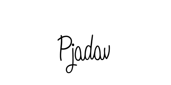 Make a beautiful signature design for name Pjadav. With this signature (Angelique-Rose-font-FFP) style, you can create a handwritten signature for free. Pjadav signature style 5 images and pictures png