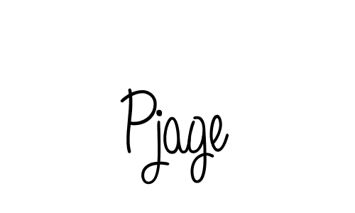 Design your own signature with our free online signature maker. With this signature software, you can create a handwritten (Angelique-Rose-font-FFP) signature for name Pjage. Pjage signature style 5 images and pictures png